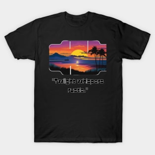 Golden horizon hues. T-Shirt